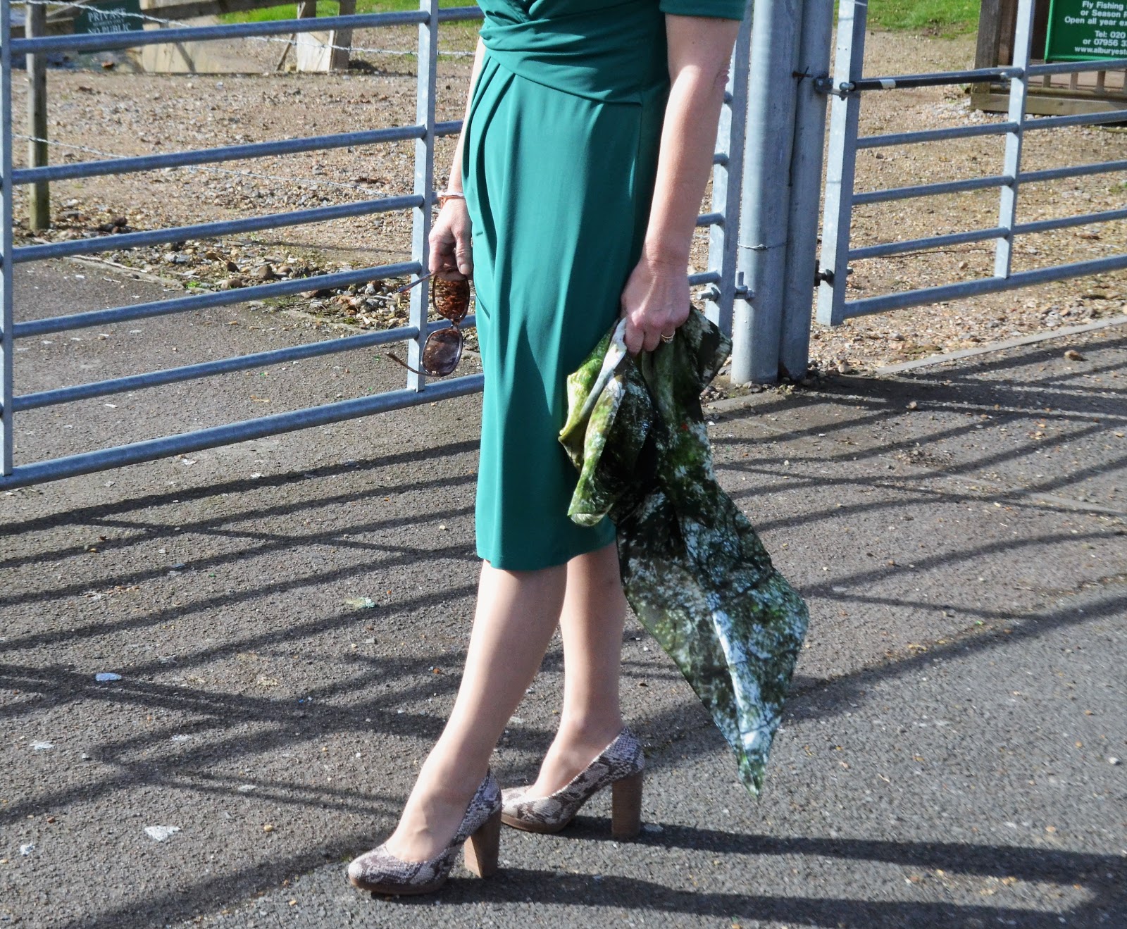 jd williams green dress