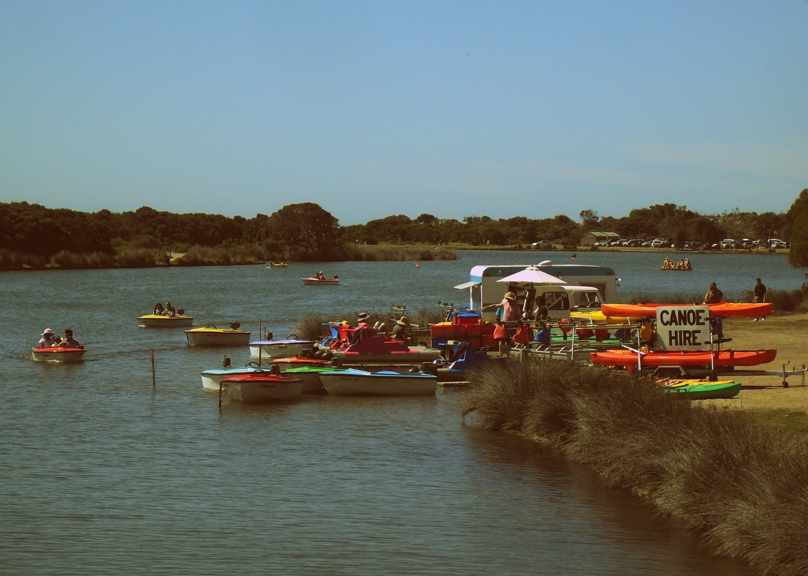 hung up on retro: anglesea paddle boats