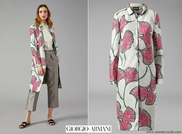 Queen Mathilde wore GIORGIO ARMANI Duster Coat