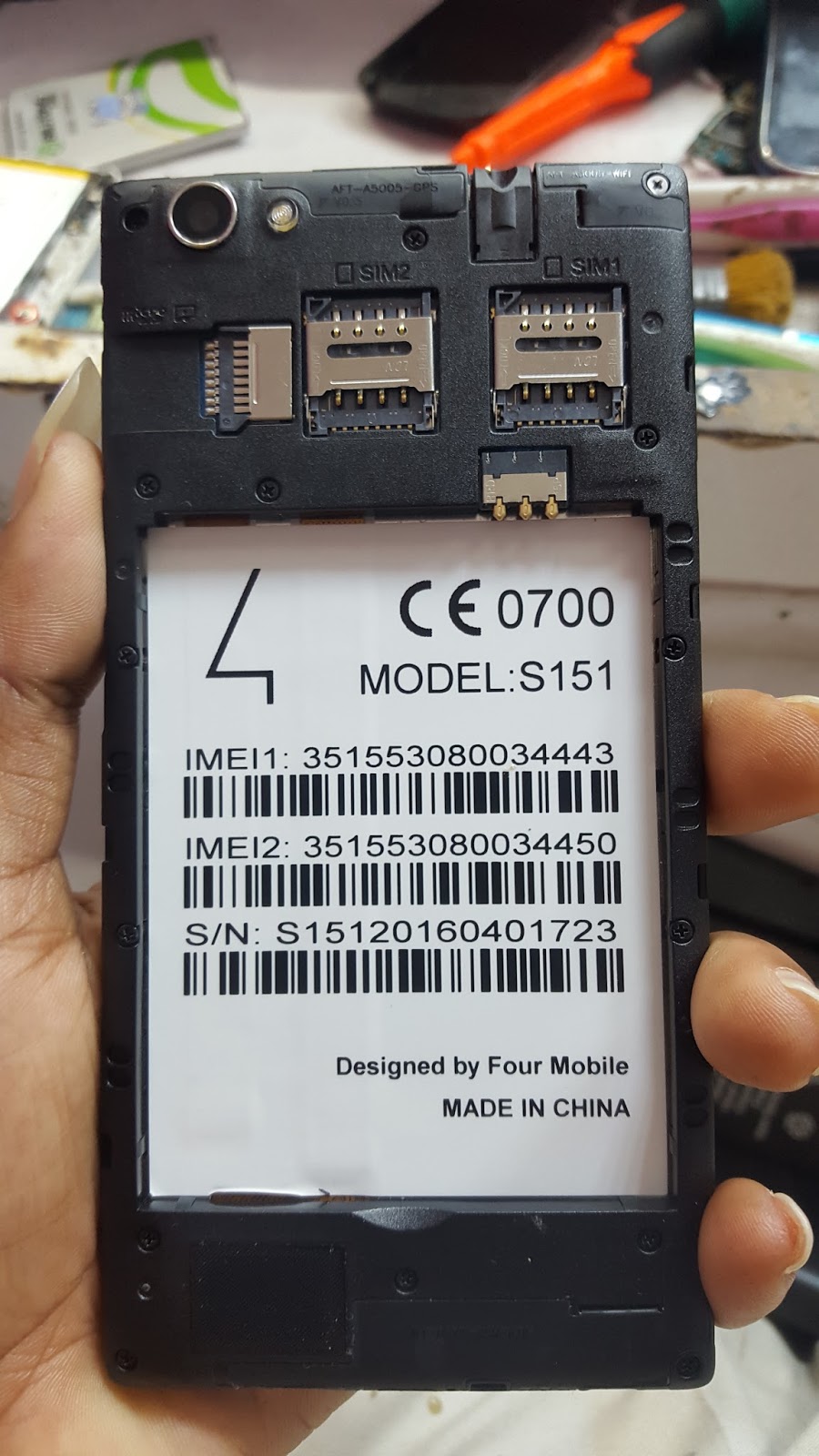 four s151 firmware 100% Tested flash file read by CM2 - Test Firmware