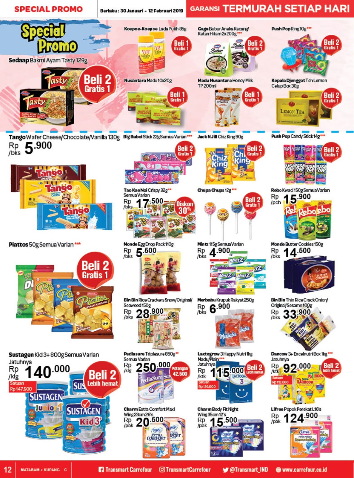 Katalog Promo Transmart Carrefour Mataram Edisi 30 Januari Sampai 12