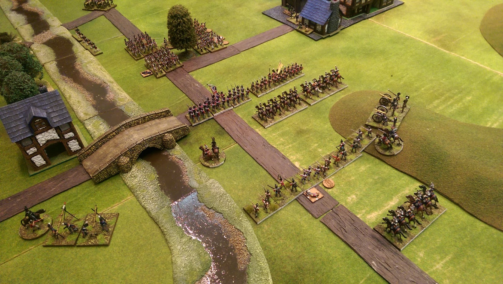 About turn three on the British left flank