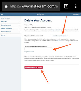 Instagram Account Permanent Delete (Disable) Kaise Kare