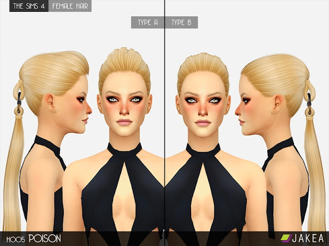 Sims 4 CC's - The Best: Poison Hair by Jakea