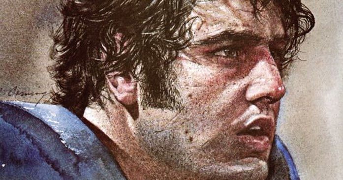 Pro Football Journal Presents NFL Art Paul Naumoff, Detroit Lions by