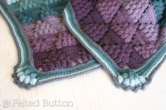 Vintage Vineyard Blanket crochet pattern by Susan Carlson of Felted Button
