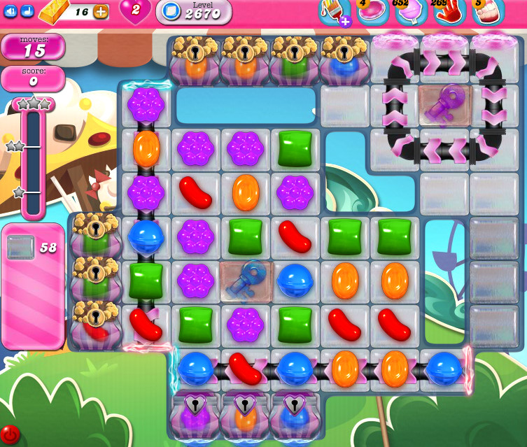 Candy Crush Saga level 2670 Candy Crush Saga level 2670