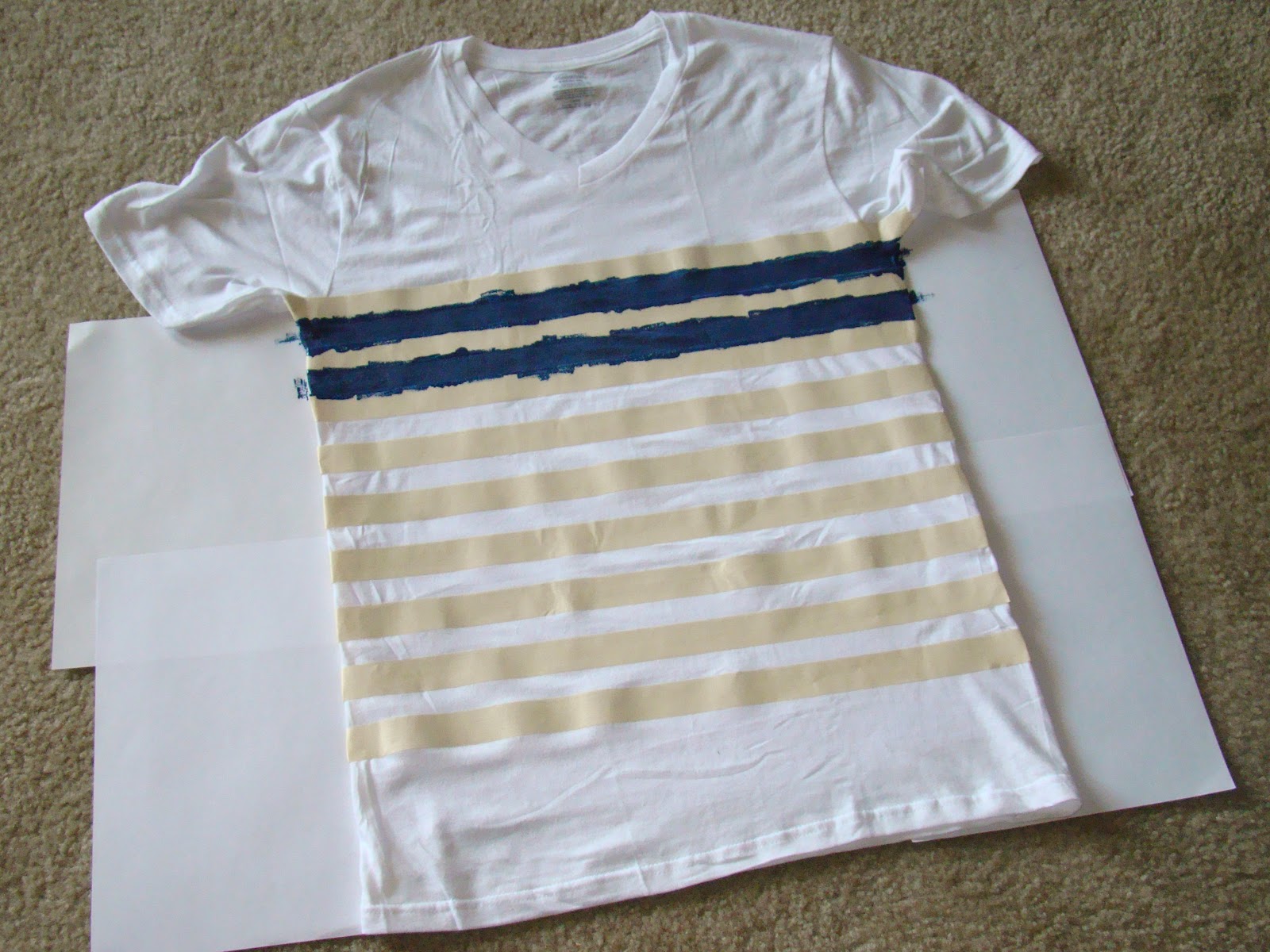 Anatomy of a Craft: DIY Painted Striped Shirt