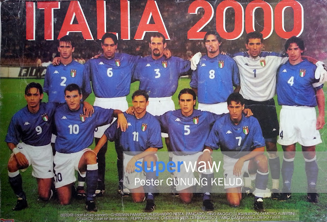 Poster Karton Tim Italia 2000
