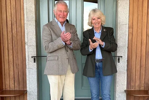 Prince Charles, Prince of Wales and Camilla, Duchess of Cornwall, took part in the Clapping for our Carers event