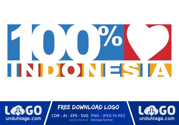 Logo 100% Cinta Indonesia Logo 100% Cinta Indonesia