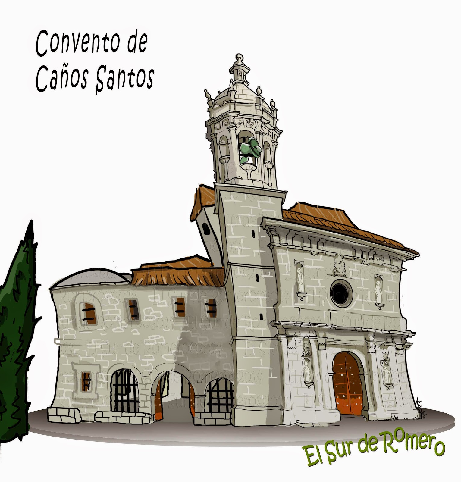 <img src="convento Caños Santos.jpg" alt="dibujos de monumentos"/>