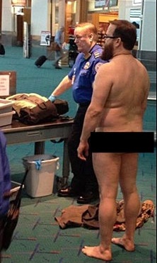 nude men at airports Strap on black dicks