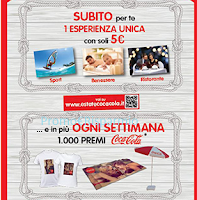 Coca-Cola ti regala voucher sicuri e ti fa vincere 1.000 premi a settimana Logo Coca-Cola ti regala voucher sicuri e ti fa vincere 1.000 premi a settimana