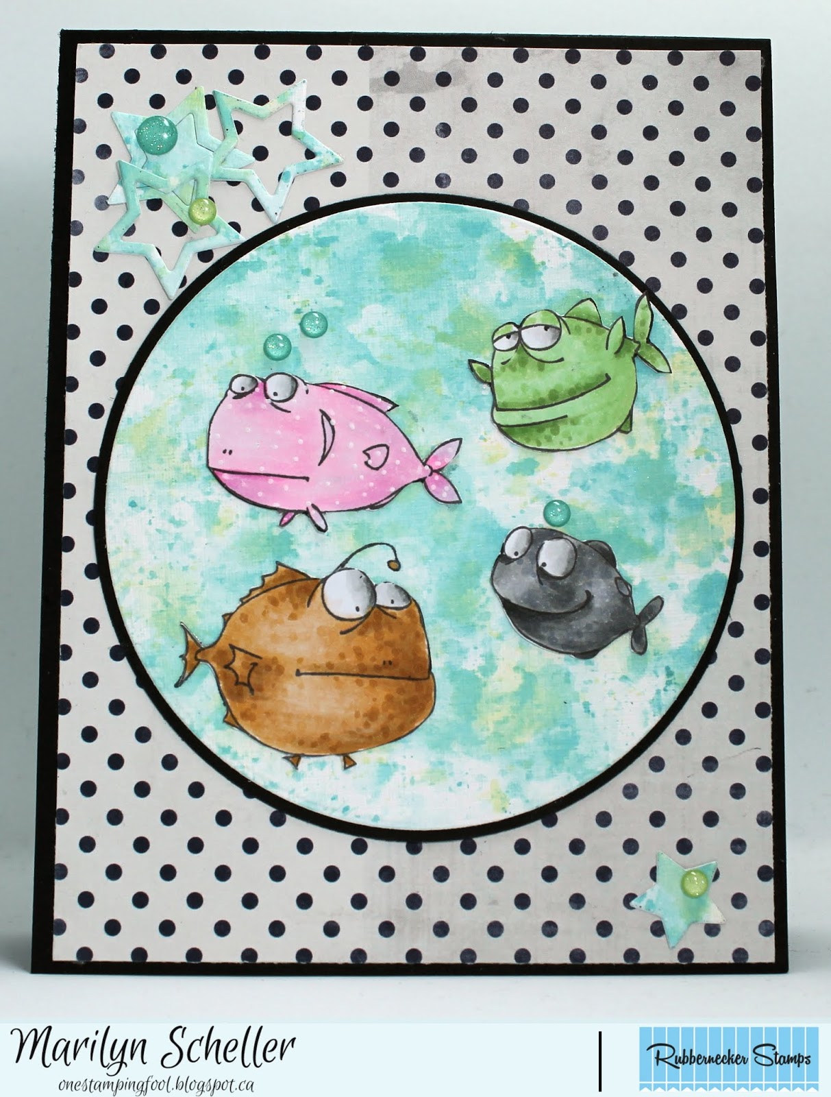 One Stamping Fool: Fish Group - Rubbernecker Stamps