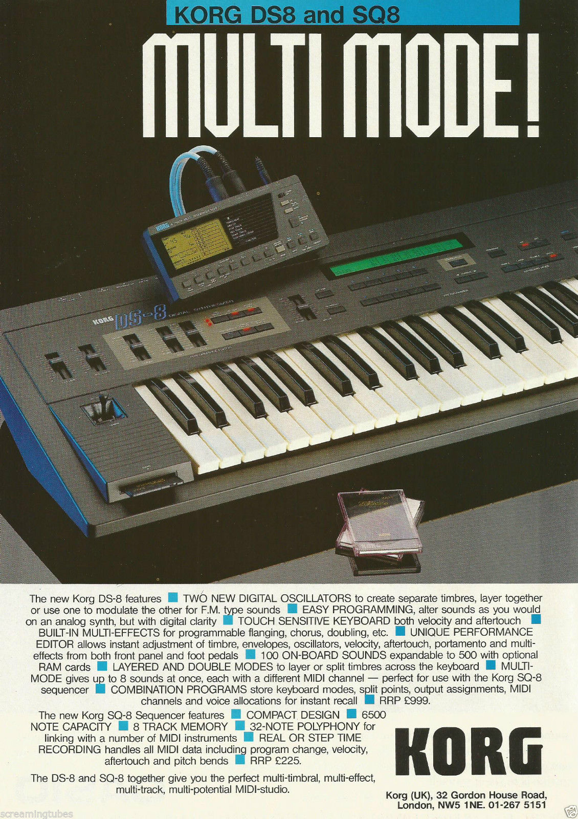 korg sq-8 (1987) 8 track multi sequencer