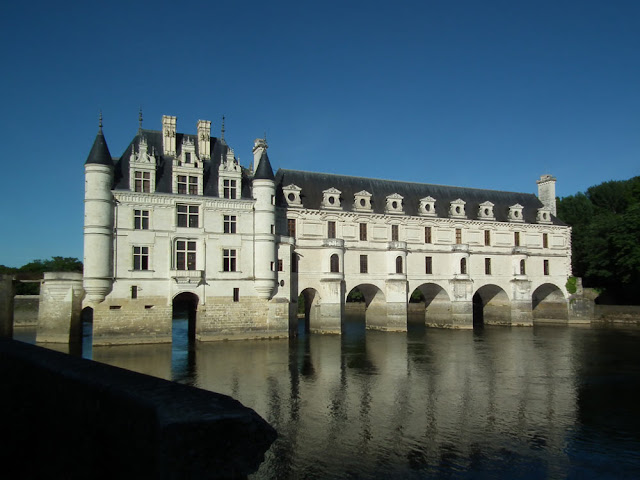 Chateau of Chenonceau.  Indre et Loire, France. Photographed by Susan Walter. Tour the Loire Valley with a classic car and a private guide.