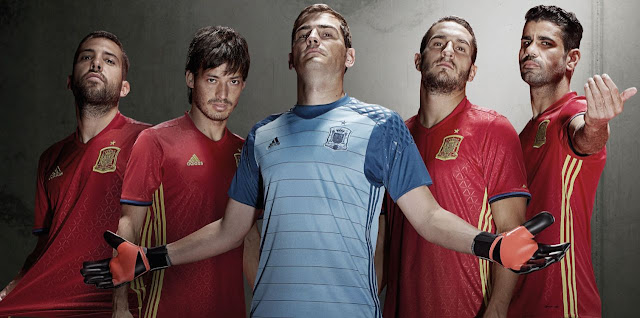 スペイン代表 EURO 2016 ユニフォーム-ホーム