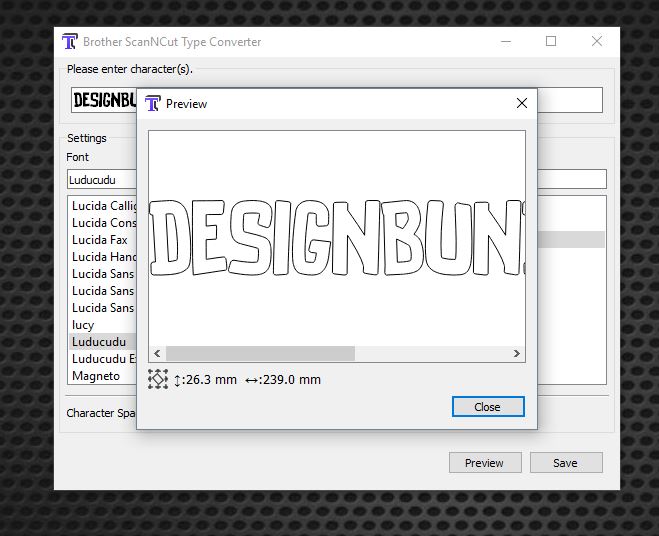 How to use Fonts in ScanNCut Design Bundles