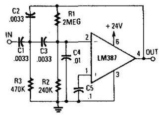 Simple Rumble Filter Circuit Diagram