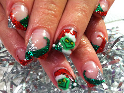 nail nails christmas designs grinch acrylic xmas holiday untraditional gel amazing nailart bling