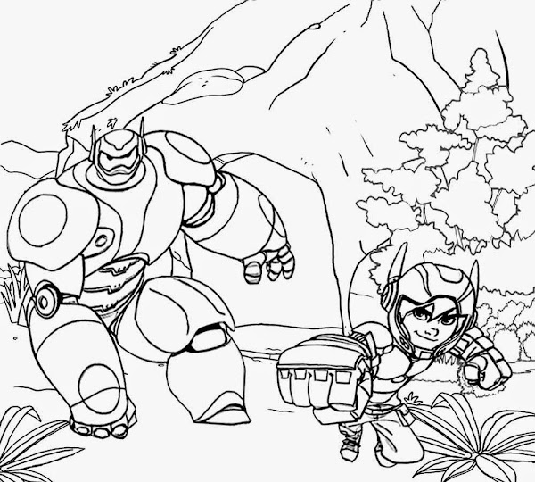 big hero 6 little kid coloring pages - photo #43