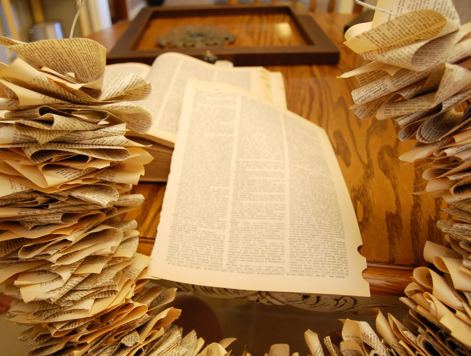 Boxers, Cleats, and Me Dictionary Wreath Tutorial