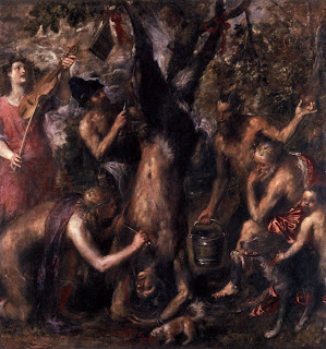 Punizione di Marsia, Tiziano