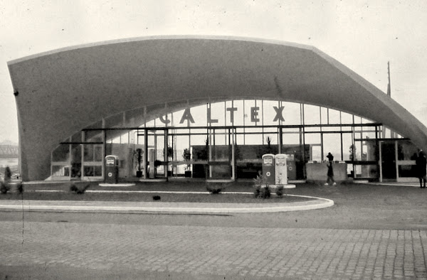 Boulogne-sur-Mer - Station-service Caltex Architecte: Pierre André Dufetel Ingénieur: René Sarger Projet / Construction: 1958-1960 Détruite. Boulogne-sur-Mer - Station-service Caltex Architecte: Pierre André Dufetel Ingénieur: René Sarger Projet / Construction: 1958-1960 Détruite.