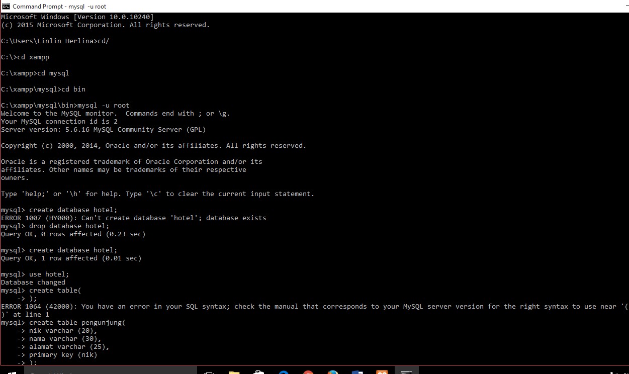 Syntax error at or near 1. Syntax error at or near 1