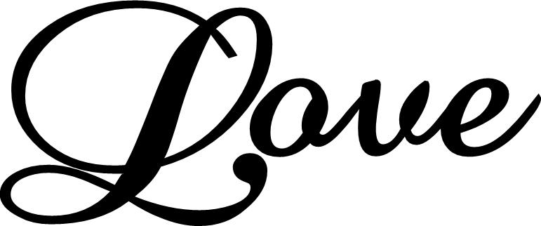Love Written Letter Cake Topper Love Written Letter Cake Topper