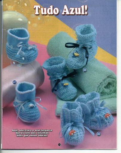 Bernat: Pattern Detail - Cottontots - Booties (crochet)