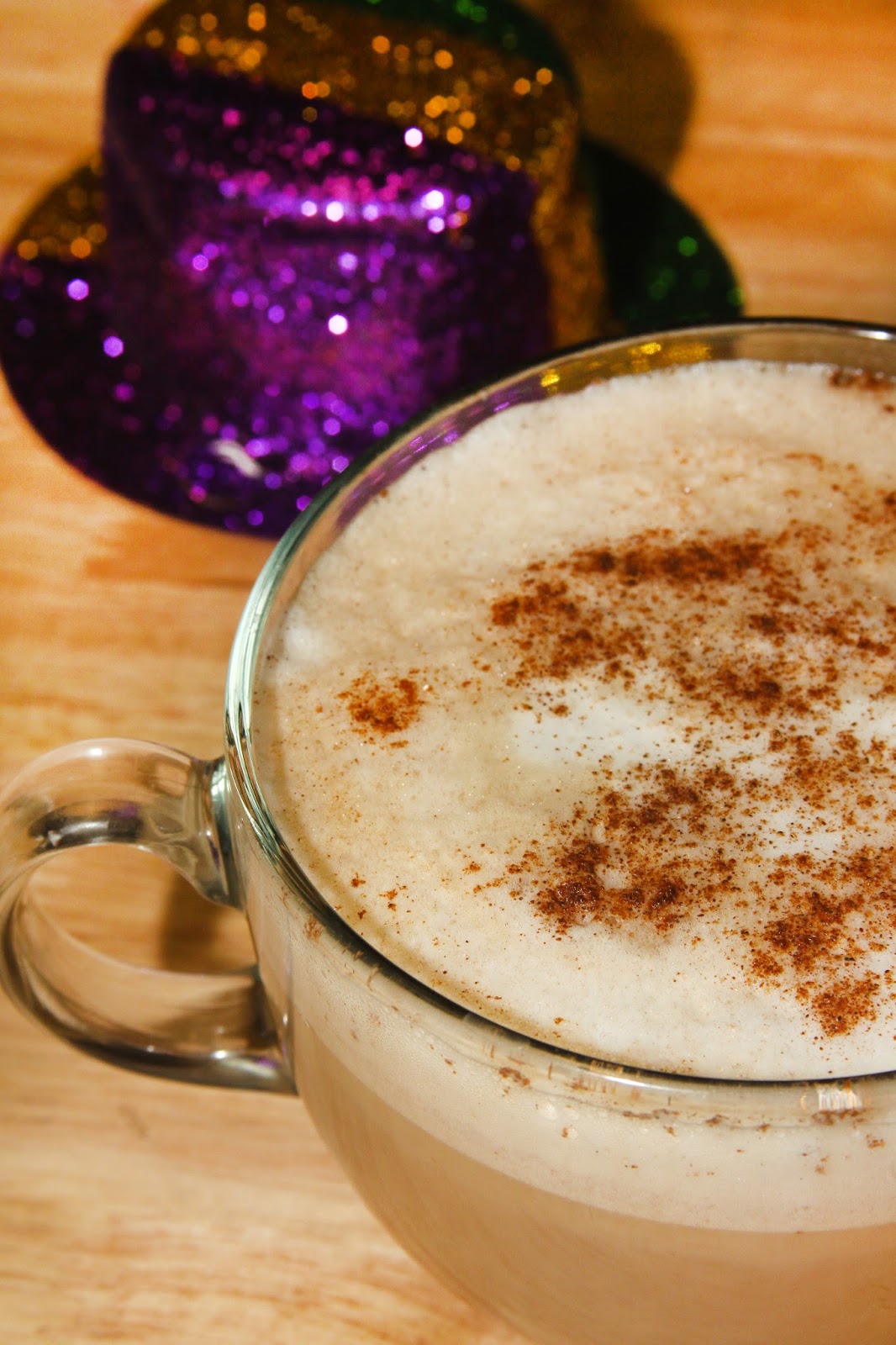 For the Love of Food: Mardi Gras King Cake Latte