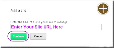 Add a Site in Google Webmaster Tools