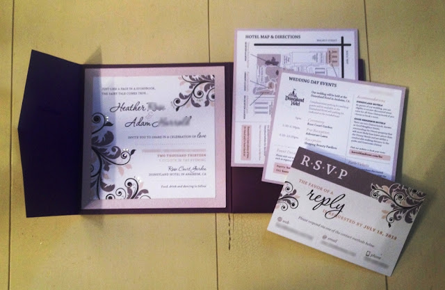 Disney Wedding Inspiration: DIY Fairy Tale Invitiations