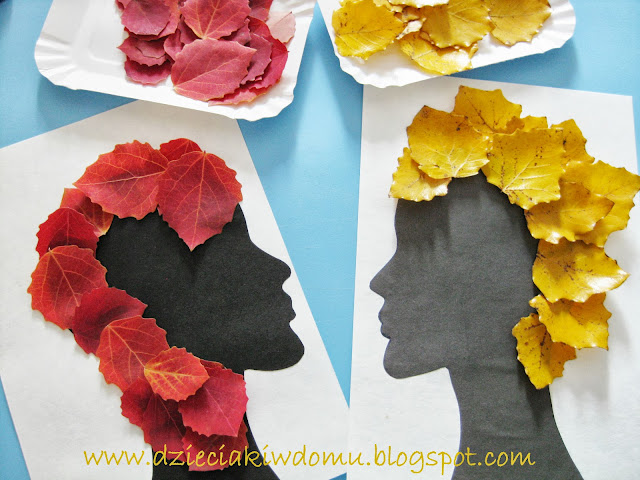 jesienne fryzury z liści