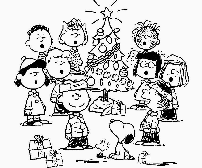 Coloring Pages Charlie Brown Christmas Coloring Pages And Clip Art 