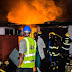 Fire Outbreak Raze A Building In Ikeja, Lagos State - Photos