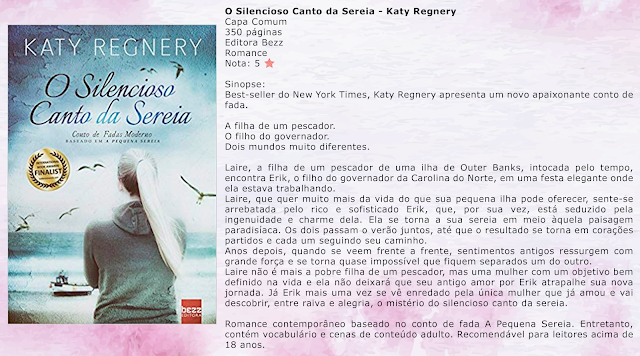 O Silencioso Canto da Sereia: Baseado em A Pequena Sereia - Conto de Fadas Moderno #05 - Katy Regnery O Silencioso Canto da Sereia: Baseado em A Pequena Sereia - Conto de Fadas Moderno #05 - Katy Regnery