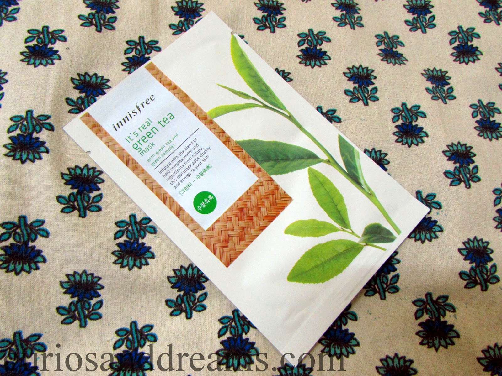 Innisfree It’s Real Green Tea Mask review, Innisfree Green Tea Mask review