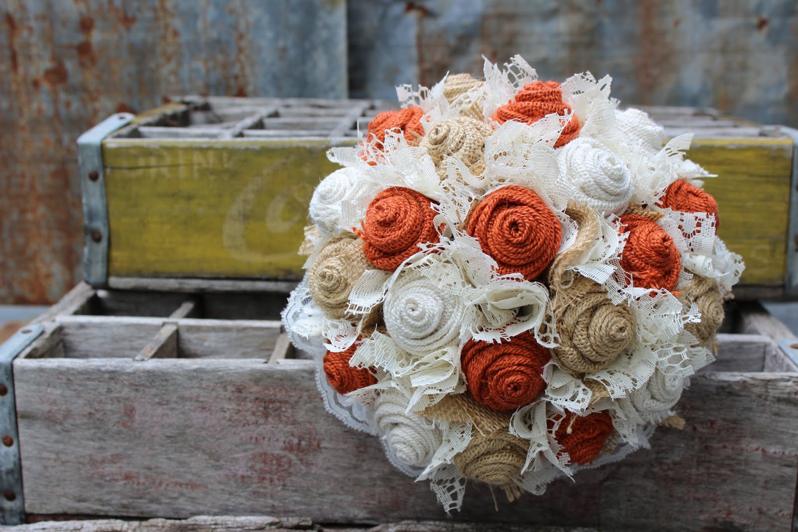GypsyFarmGirl Rustic Burlap Wedding Flowers