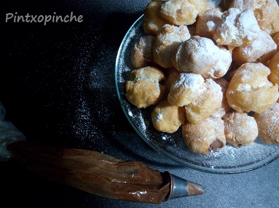 dulces, recetas todos los santos, buñuelos sin gluten, RECETAS SIN GLUTEN, rellenos, trufa, chocolate, 