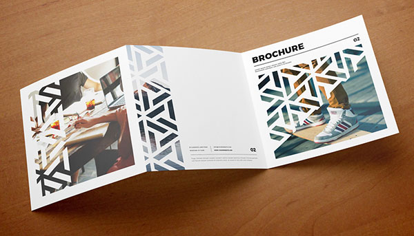 Square Modern Cool Pattern Trifold Inspirasi 20+ Desain Brosur dan Katalog Modern - Square Modern Cool Pattern Trifold