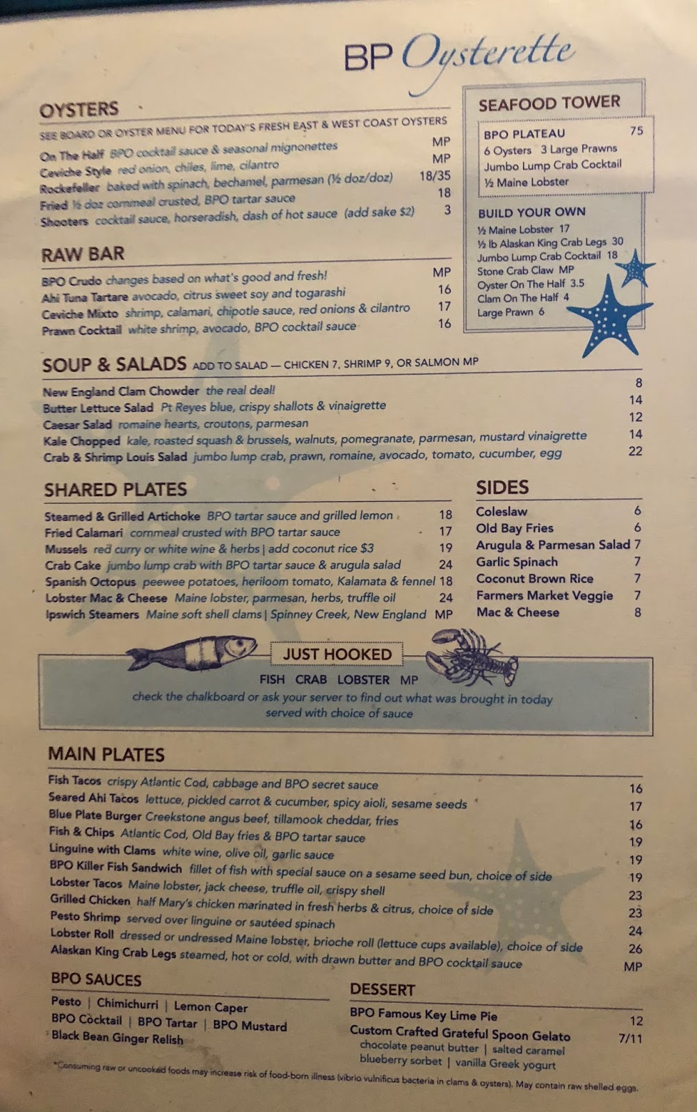 GREAT EATS HAWAII BLUE PLATE OYSTERETTE SANTA MONICA, CA