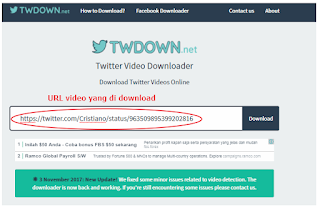 Cara download video dari twitter melalui Komputer atau laptop