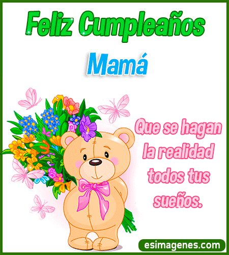 peluche con flores para Mamá peluche con flores para Mamá