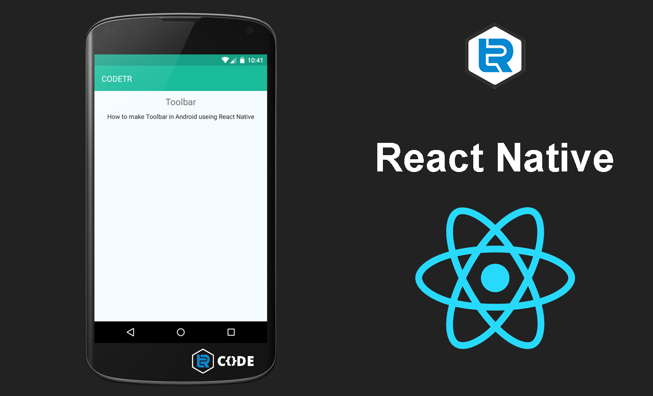 Native display. React native. панель инструментов андроид. тулбар react. тулбар android.