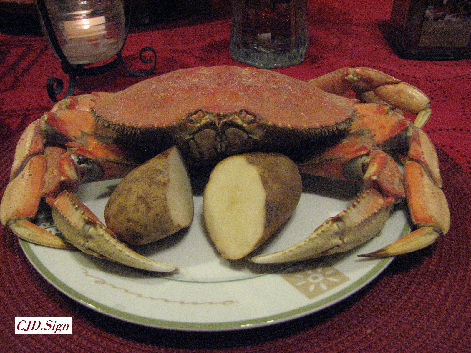 New England Boiled Crabs Onions & Potatoes