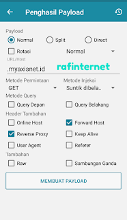 Cara membuat config / payload http injector Axis awet irit full speed dan limited edition