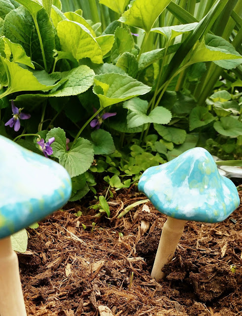 ceramic mushrooms